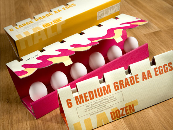 Яркая упаковка для яиц