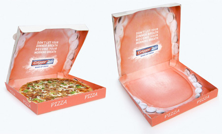 Коробка для пиццы с рекламой